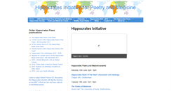 Desktop Screenshot of hippocrates-poetry.org